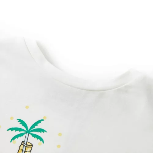 Ekrü színű gyerekpóló 128