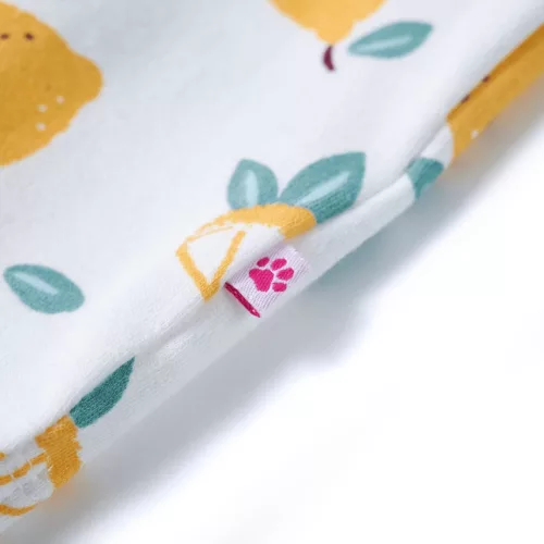 Ekrü színű gyerekpóló csomós szegéllyel 92