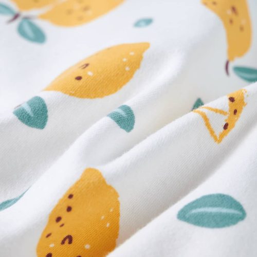 Ekrü színű gyerekpóló csomós szegéllyel 116