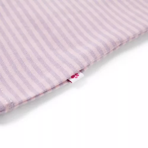 Lila fodros ujjú gyerekpóló 116