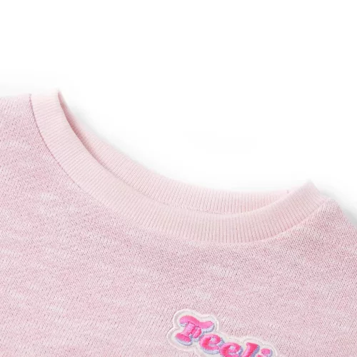 Világoslila gyerekpulóver 128