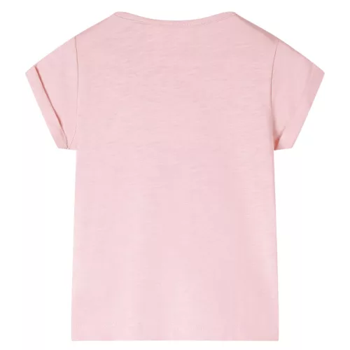 Világos rózsaszín gyerekpóló 140