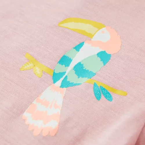 Világos rózsaszín gyerekpóló 140