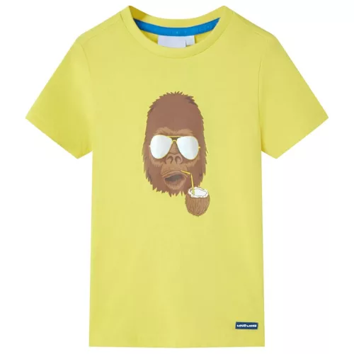 Sárga rövid ujjú gyerekpóló 92