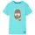 Aqua színű rövid ujjú gyerekpóló 140