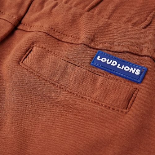 Barna gyerekrövidnadrág húzózsinórral 116