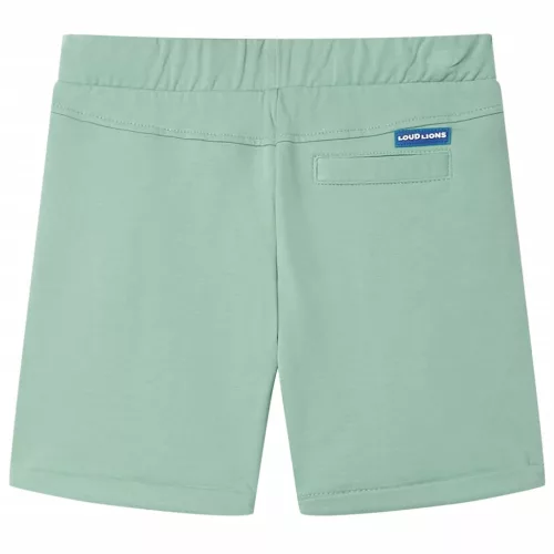 Világos keki gyerekrövidnadrág húzózsinórral 104