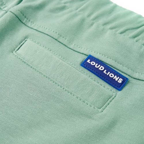 Világos keki gyerekrövidnadrág húzózsinórral 140