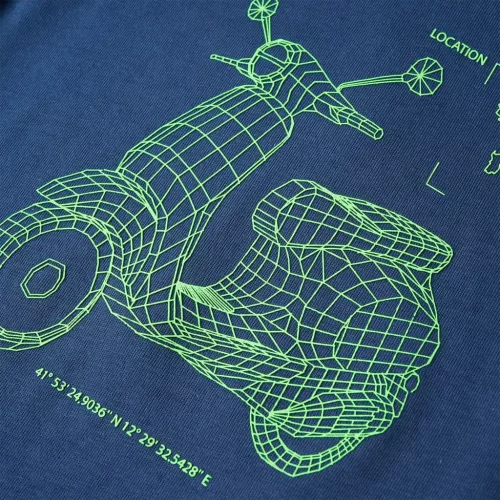 Sötétkék gyerekpóló 92