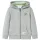 Világos keki melange kapucnis gyerekpulóver cipzárral 92