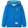 Kék kapucnis gyerekpulóver cipzárral 92