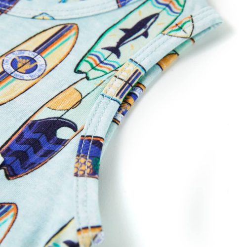 Halvány kék melange gyerek felső 128