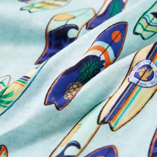 Halvány kék melange gyerek felső 128