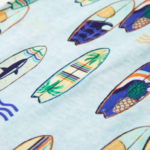 Halvány kék melange gyerek felső 140