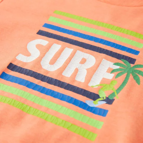 Neon narancssárga gyerekpóló 128