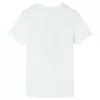 Ekrü színű rövid ujjú gyerekpóló 116