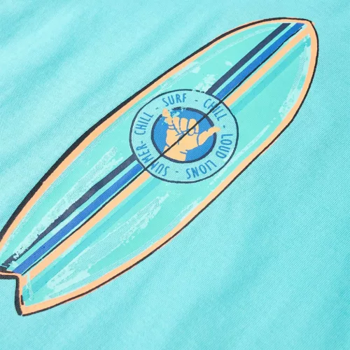 Aqua színű rövid ujjú gyerekpóló 116