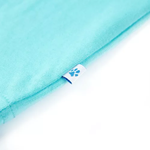 Aqua színű rövid ujjú gyerekpóló 116