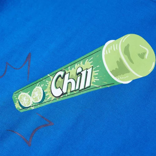 Élénk kék gyerekpóló 128