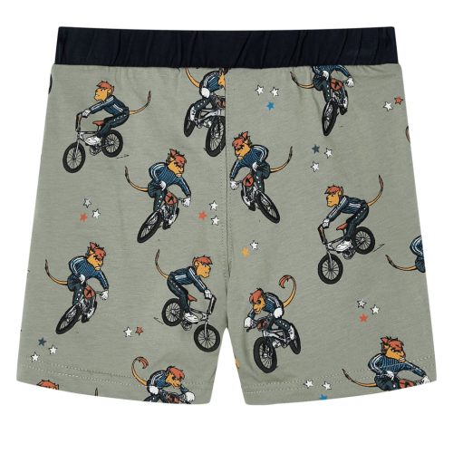 Világos keki rövid ujjú gyerekpizsama 92