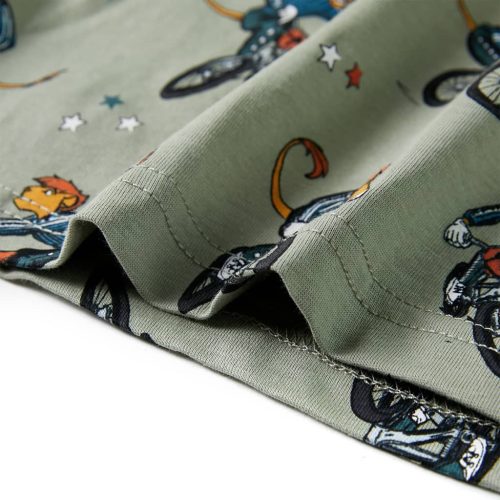 Világos keki rövid ujjú gyerekpizsama 92