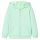Élénkzöld kapucnis gyerekpulóver cipzárral 92