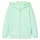 Élénkzöld kapucnis gyerekpulóver cipzárral 116