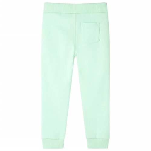 Élénkzöld gyerek melegítőnadrág 140