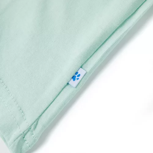 Világosmenta színű gyerekpóló 140