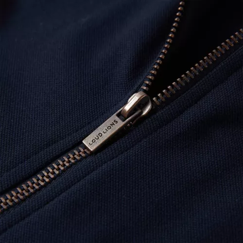 Tengerészkék gyerekpulóver cipzárral 92