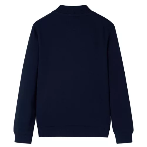 Tengerészkék gyerekpulóver cipzárral 104