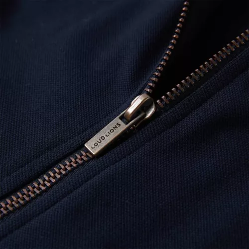 Tengerészkék gyerekpulóver cipzárral 104