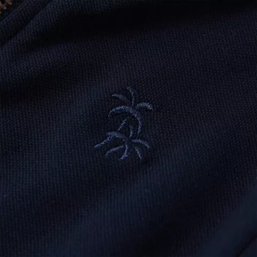 Tengerészkék gyerekpulóver cipzárral 116