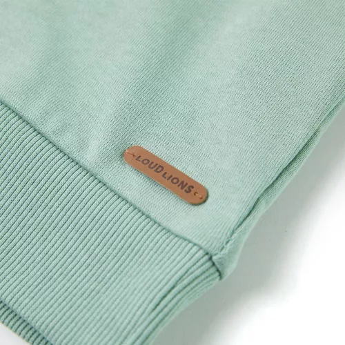 Világos keki gyerekpulóver 116