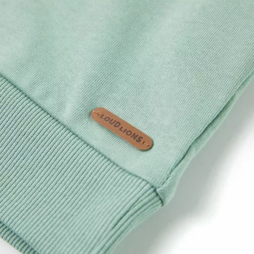 Világos keki gyerekpulóver 128