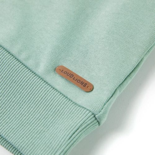 Világos keki gyerekpulóver 140