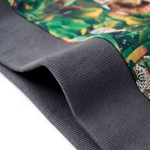 Benzin színű gyerekpulóver 140