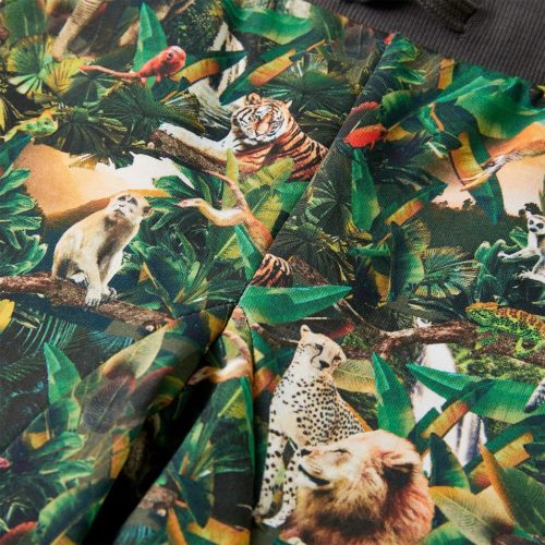 Benzin színű gyerekrövidnadrág húzózsinórral 116