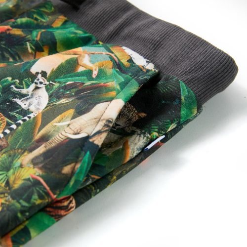 Benzin színű gyerekrövidnadrág húzózsinórral 116