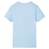 Halványkék melange gyerekpóló 140