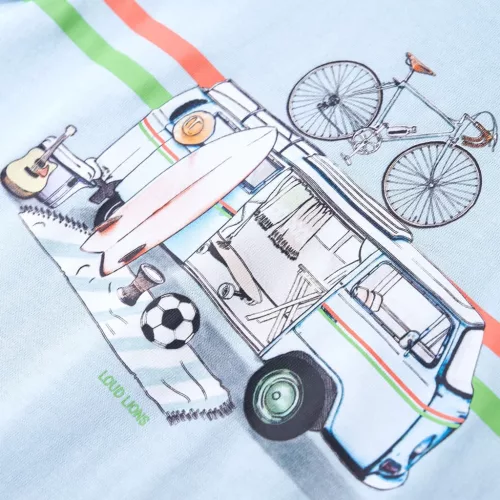 Világoskék gyerekpóló 104