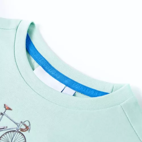 Világosmenta színű gyerekpóló 104