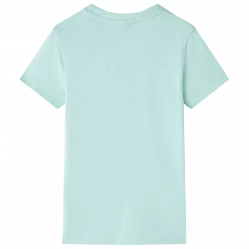 Világosmenta színű gyerekpóló 140