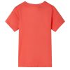 Világos piros rövid ujjú gyerekpóló 128
