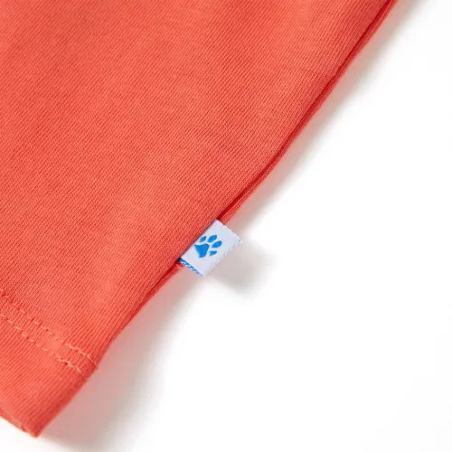 Világos piros rövid ujjú gyerekpóló 140