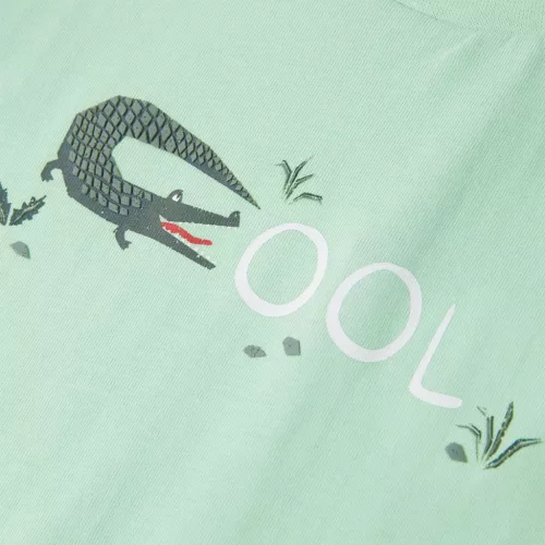 Világoszöld rövid ujjú gyerekpóló 116