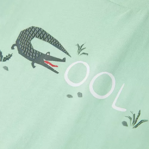 Világoszöld rövid ujjú gyerekpóló 140