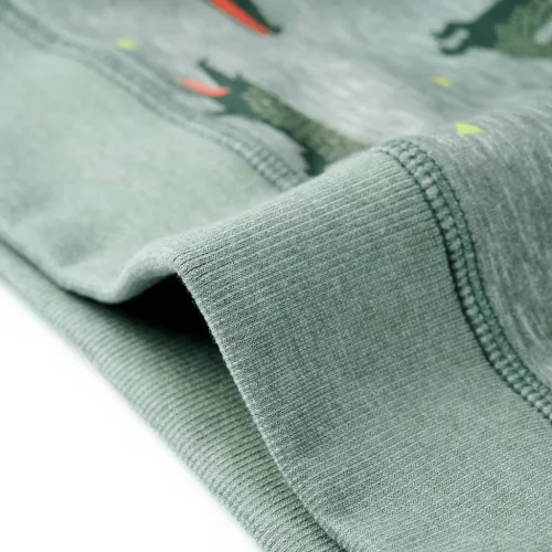 Világos keki melange gyerekpulóver 92