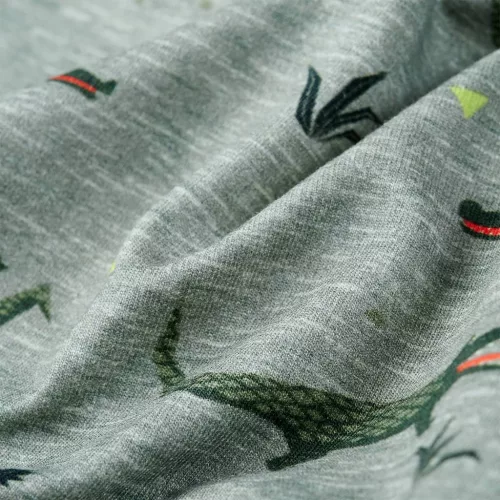 Világos keki melange gyerekpulóver 92