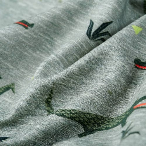 Világos keki melange gyerekpulóver 104